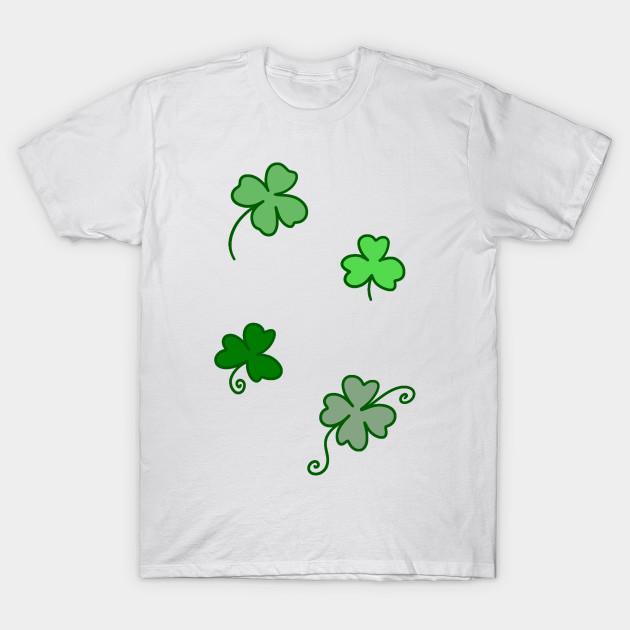 Men Black Print T-shirt Clovers! No-Cut Transfer Paper Print Cotton Tshirt 3XL белый