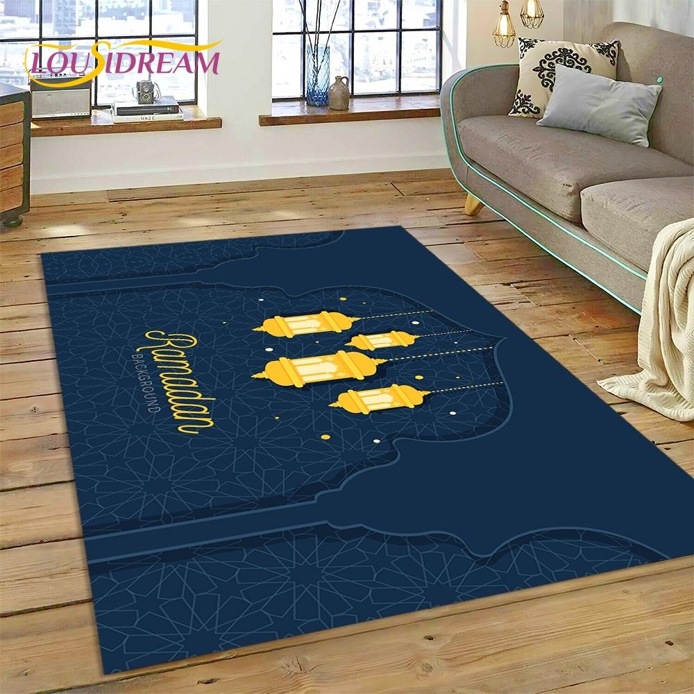 Muslim Islam Prayer Kneeling Poly Mats Mandala Rug Carpet for Living Room Bedroom Home Decor,Non-slip Decoration for Sofa Gift