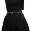 Chic Silver And Gold Rectangle Waist Chains For Women Fashionable Outfit Accessory
