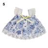 Fashion Dolls Lovely Clothes Cute Lace Floral Princess Dress 7 Colors with Bow for 11~11cm Cotton Dolls