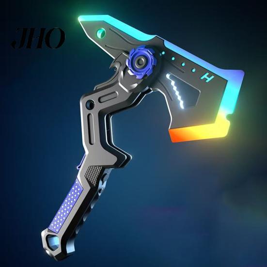 RGB Color Changing Toy Ax Spark Battle with Smoke Effect Transforming Weapon LED 7 Kids Role Play Colors Dynamic Sound Haptic Feedback for Light
