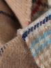 Beams Heart Women's Reversible Check Pattern Scarf, Beige/Free