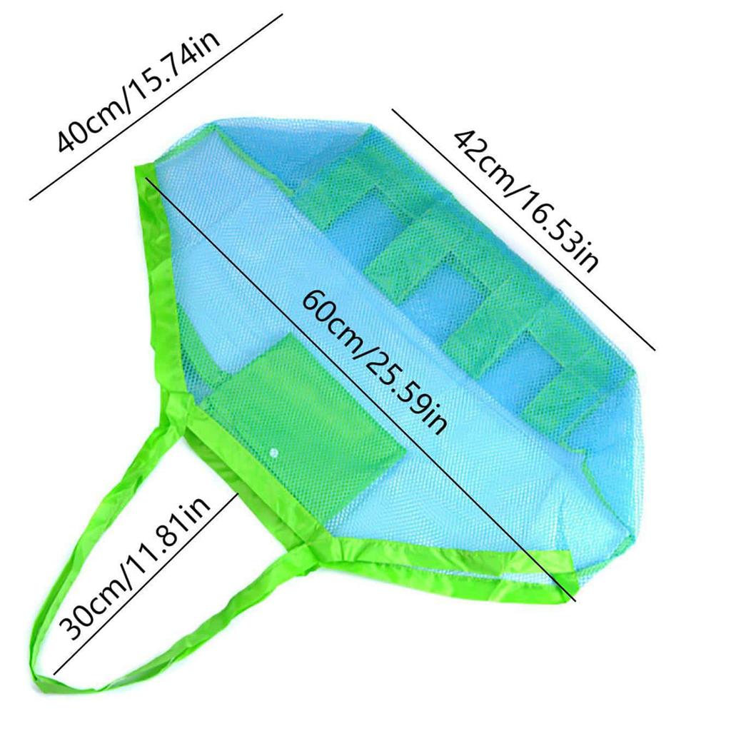 Children Sand Away Protable Mesh Bag Kids Bath Toys Storage Bags Swimming Large Beach Bag for Towels Women Cosmetic Makeup Bag