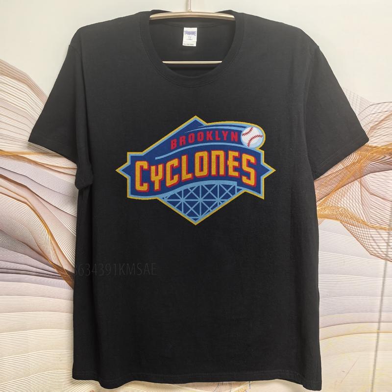 Brand summer Women t shirt Brooklyn Cyclones Baseball Logo Design Short Sleeve Workout Round Neck Teeshirt cotton teeshirt