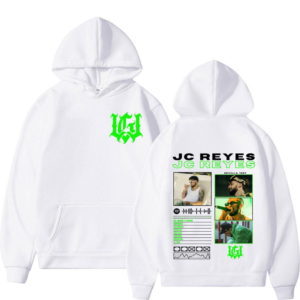 Rapper Jc Reyes Album Tour 2025 Double Sided Graphic Classic Hoodie Tops Men's Retro Hip Hop Punk Hoodies Man Casual Sweatshirts