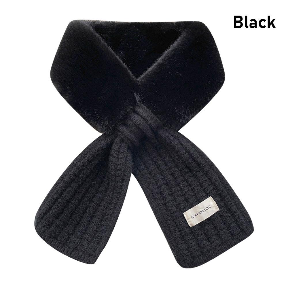 

Вітрозахисні шарфи-шалі, плюшеві шарфи, модний шарф для шиї, теплий шарф, зима чорний