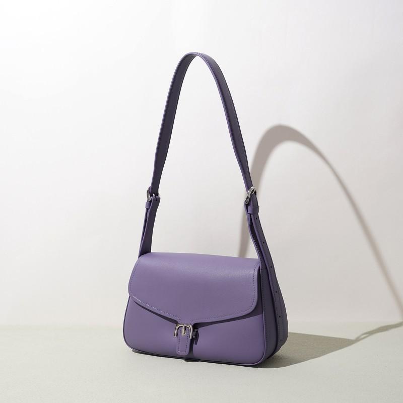 New Bag Korean Niche Small Square High-quality Texture Fashionable Underarm Genuine Leather Casual All-match Shoulder Women