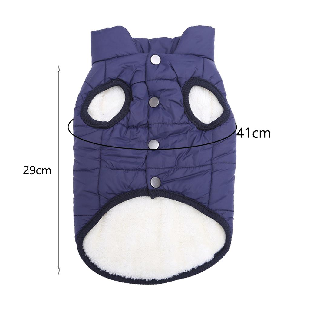 Winter Pet Costume Supplies for Small Dogs Warm Dog Clothes Accessory Windproof Dog Polyester Jacket Yorkies French-Bulldog Coat