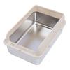 Stainless Steel Cat Litter Box Odor Control High Sides Metal Litter Box Anti Urine Leakage Easy