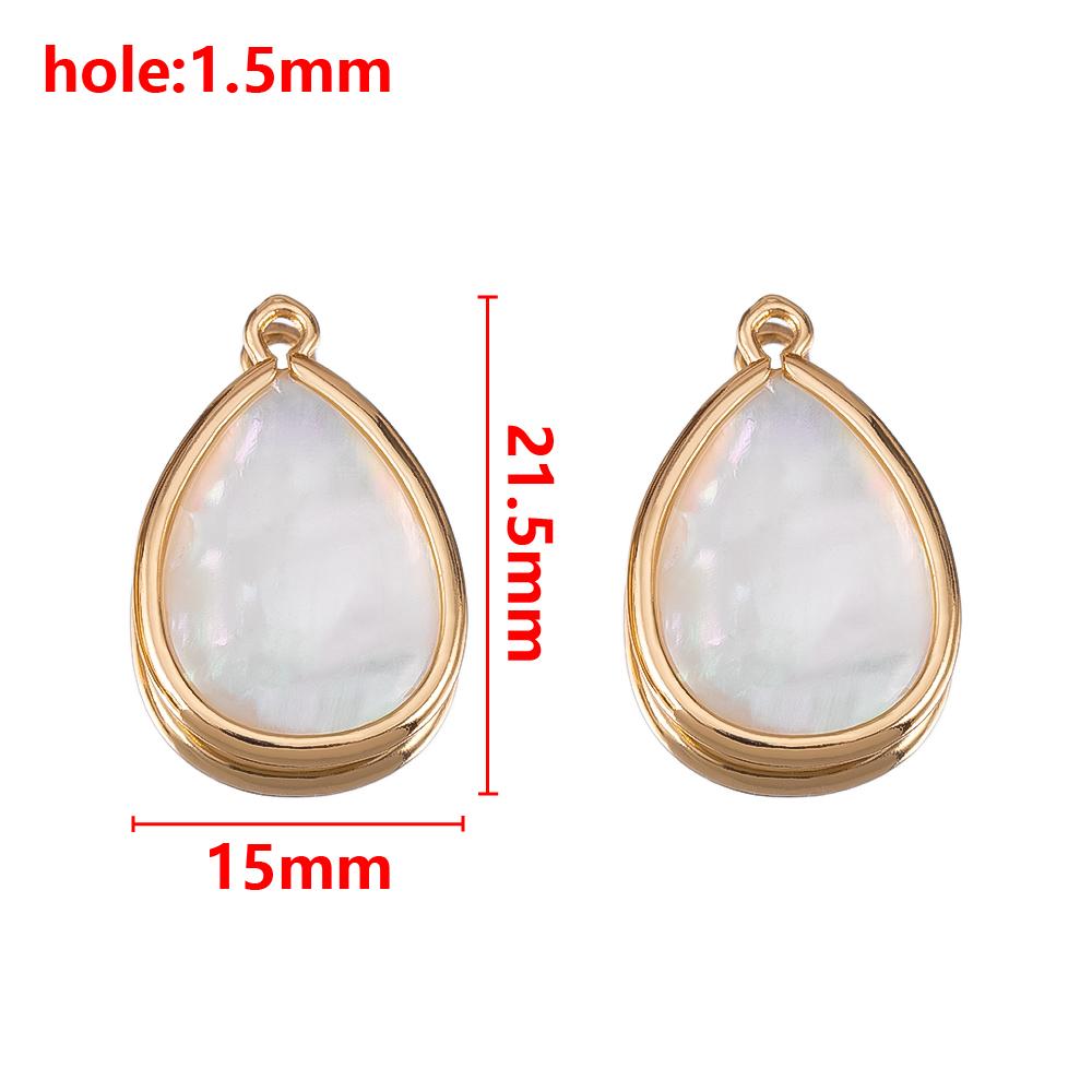 5Pcs Love Round Cross Shell Pendant Necklace Charms Jewelry Making Bracelet DIY Earrings Supplies Summer Beach Ocean Accessories