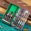 10Pcs/Set Impact Driver Bit Set Magnetic Hex Shank S2 Steel Electric Drill Bits Home Repair Furniture Assembly Power Tool Kit