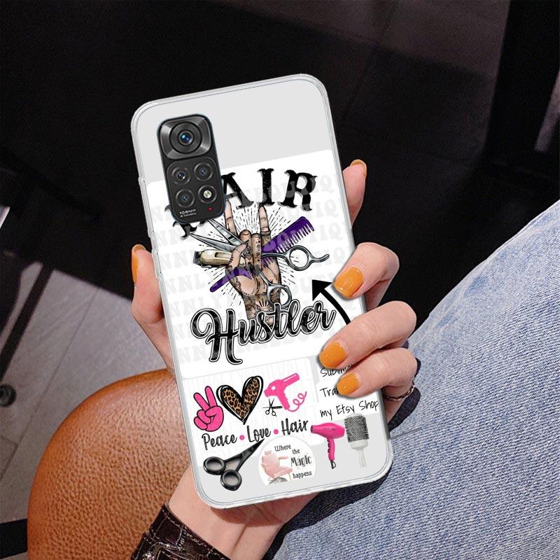 Hair Stylist Scissors Brush Phone Case For Xiaomi Redmi Note 15 14 13 12S 12 11 Pro Plus 14S 11S 11E 10 10S 11T 5G Personalized