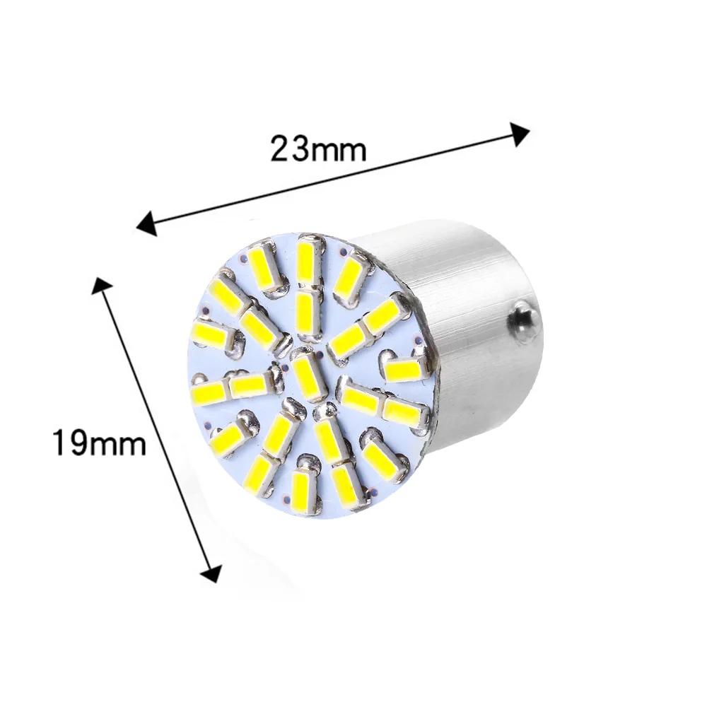 2X Auto SPZ Brzdové Směrové Světlo P21W 1157 1156 22SMD LED DC 12V Auto Parkovací Couvací Klínové Zadní Světlo Žárovka Kufru Vícebarevné