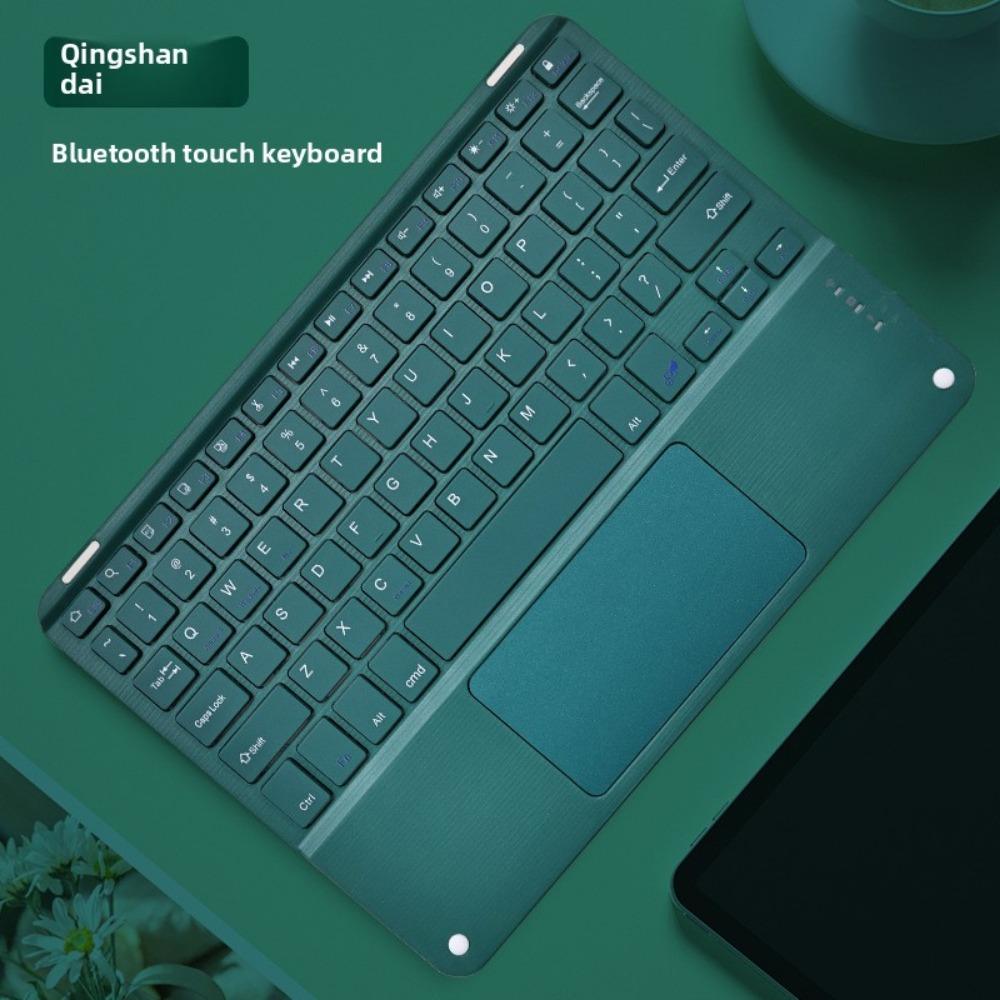 Bluetooth Keyboard with Touchpad for iPad iPhone Tablet Silent Rechargeable Wireless Keyboard Mouse Combo