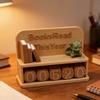 Books Read This Year Counter Plastic Cartoon Dragon Reading Book Tracker Bookshelf Decor For Book Lovers Gift Brown
