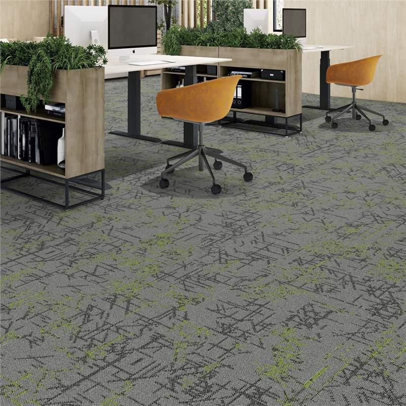 Thickened Commercial Office Carpet Tiles for Large Area Flooring