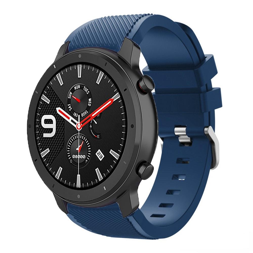 22mm Silicone Band for Amazfit Balance 2 1/GTR 47mm/GTR 4 3pro/Bip 6 5 Sport Wristband Correa for Amazfit Stratos 2 3/Pace Strap