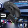 2026 Esports Wireless Gaming Mouse Bluetooth Mouse PAW3311 Tri-Mode Connection E-sports Mouse With RGB Magnetic Charging Dock