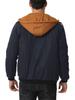 Men's Thick Solid Color Hooded Jacket for Spring, Autumn, and Winter - Air Force Style Casual Wear