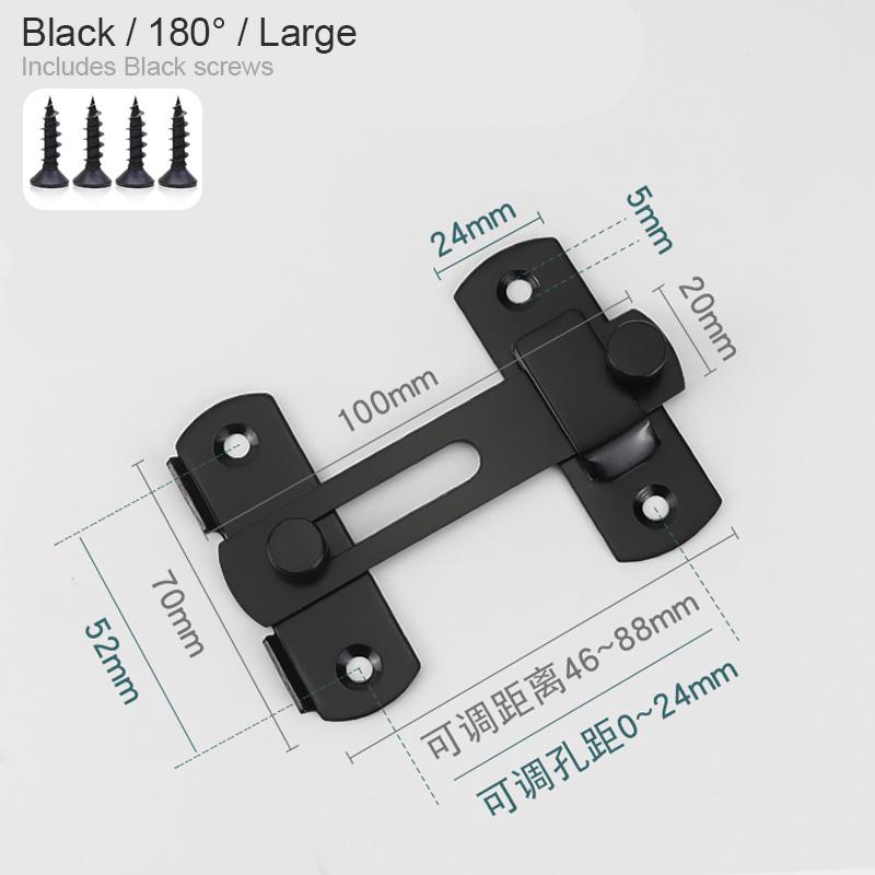 Barn Door Gate Latch Flip Door Latch for Outdoor Gates Small Sliding Door Lock Closet Bathroom Cabinet French Doors Security