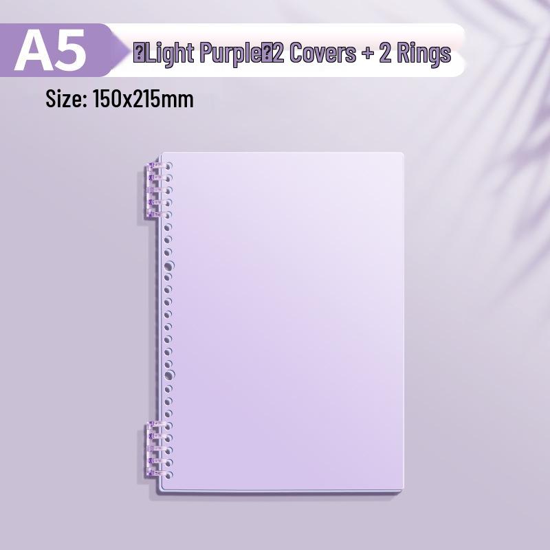 A4 Soft Cover Loose-Leaf Binder, B5 Ring Clip, Coil Binding, Hole-Punched, Notebook Shell (Ring Clips Sold Separately)