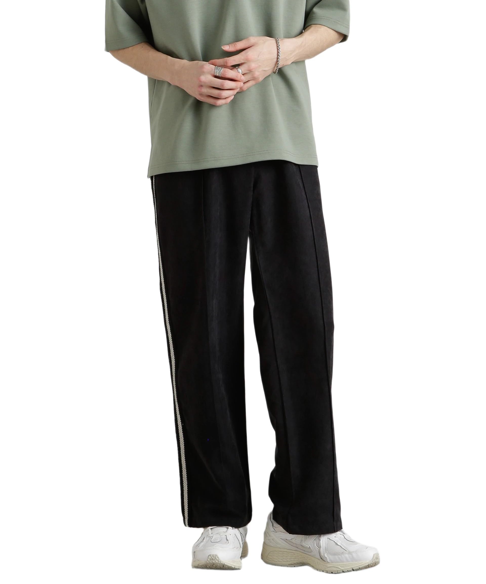 

Nano Universe NORMANBROS/NORMANBROS Exclusive Track Pants, Men s, Size L, 010, Black, 672-5127216