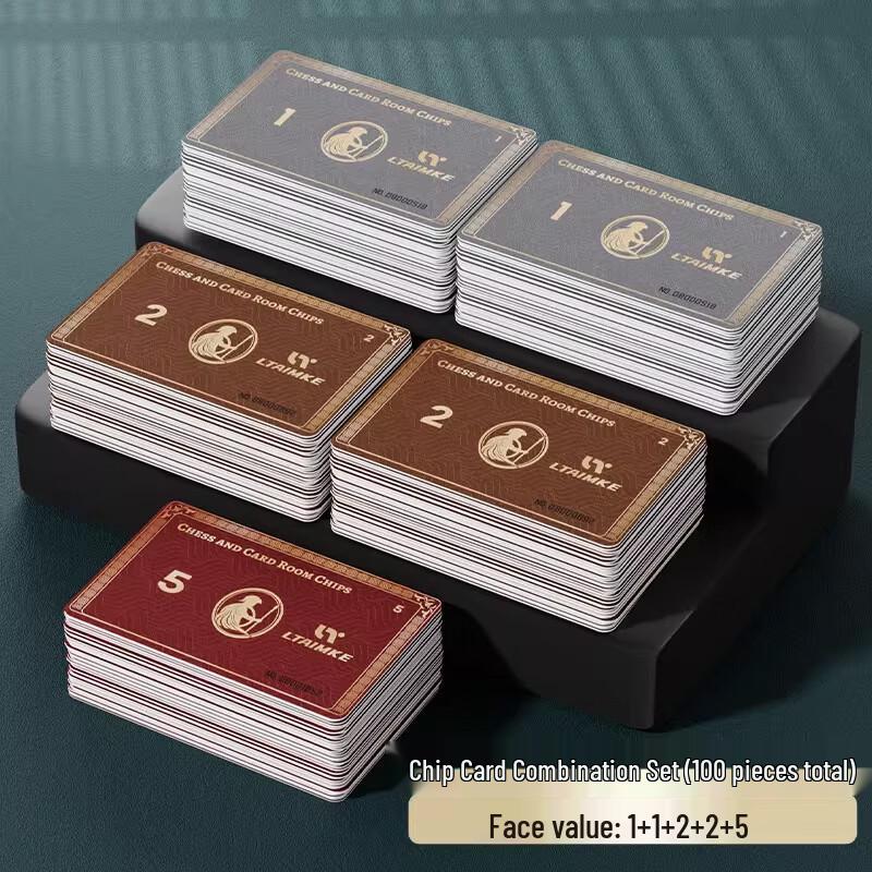 Mahjong Counting Card Chips Set