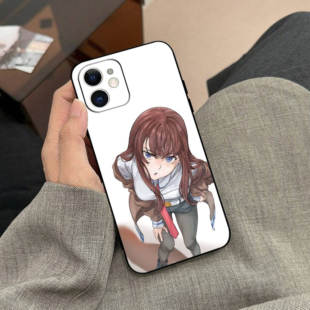 Steins;Gate Phone Case Black Phone Case For IPhone 17/16/15/13/14 Pro Max/ 11Plus/X/Xr/Xs Max 13mini