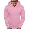 Felpa con cappuccio da uomo in velluto a coste con zip e manica lunga a spalle basse, felpa con cappuccio casual per l'uso quotidiano