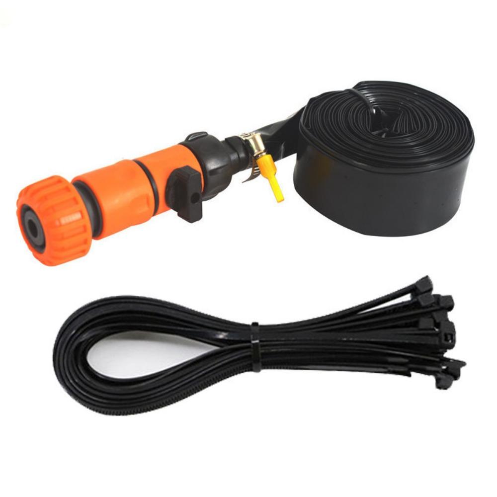 Flexible Hose Garden Sprinkler Drip Irrigation Lawn Sprinkler Trampoline Sprinkler Courtyard Lawn 8m оранжевый