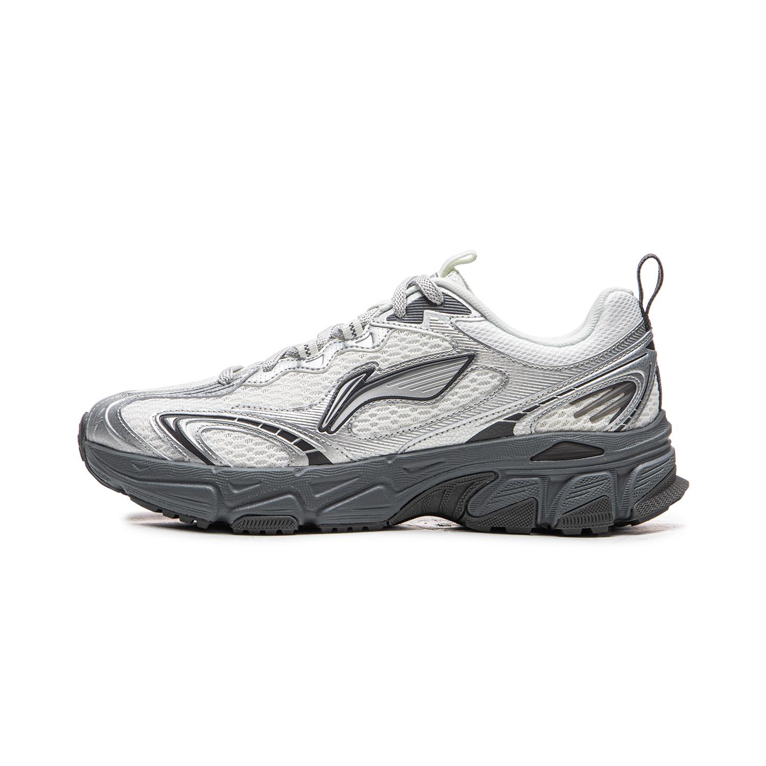 Li Ning Carefree V3 Height Increasing Breathable Rebound Low top Running Shoes Women s White Silver ARXW024-3 39
