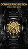 Calendar Black Business Steel Wristwatch Silver Face Black Men's Multi-Function Watch, Non-Mechanical, Gold, Waterproof, Trendy, Band, (1094YH Link)