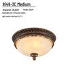 European Retro Dimmable LED Ceiling Light for Hallway, Balcony, or Bedroom
