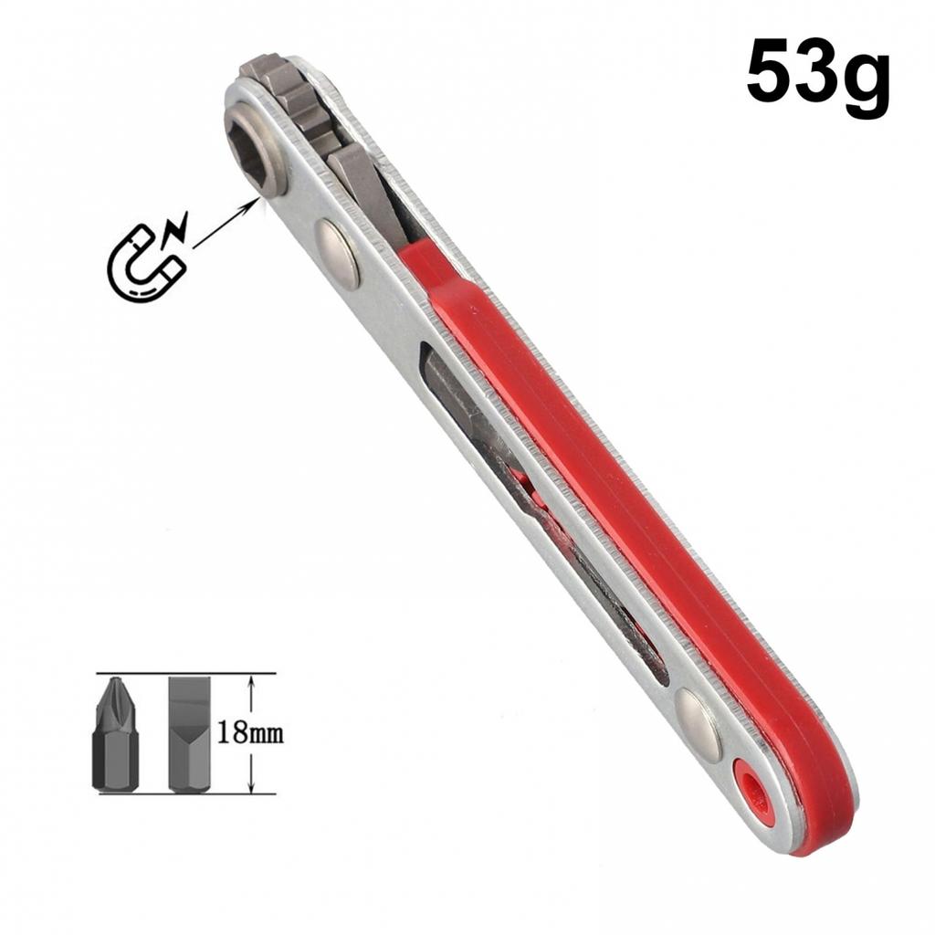 Compact Two Way Ratchet Screwdriver Set Corner Bend Set