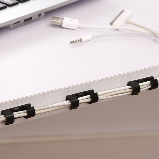 20Pcs Draht Lagerung Clips Schnalle Organizer Sicherung Daten Linie Kabel Klemme Fixer