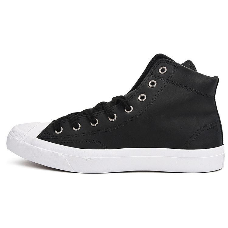 Converse Jack Purcell Comfortable Versatile High-Top Canvas Shoes Unisex Sneakers Black White 157707C