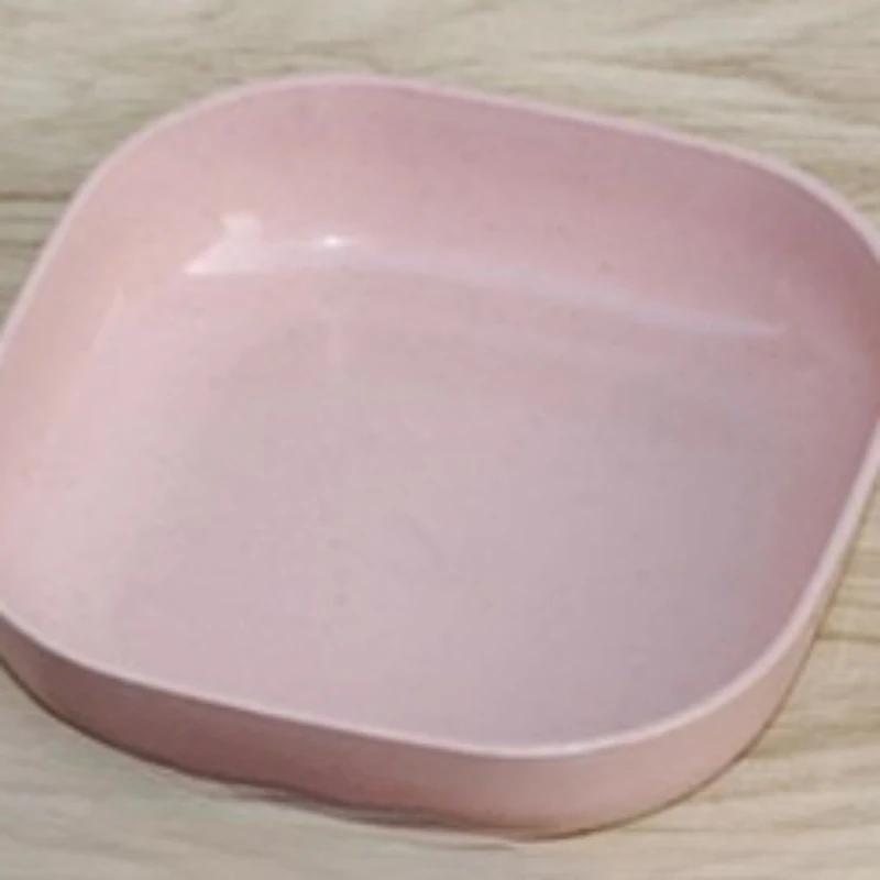 Набор столовых приборов Wheatgrass, переносная посуда, набор тарелок, посуда для пикника, набор тарелок, экологически чистая тарелка из пластика