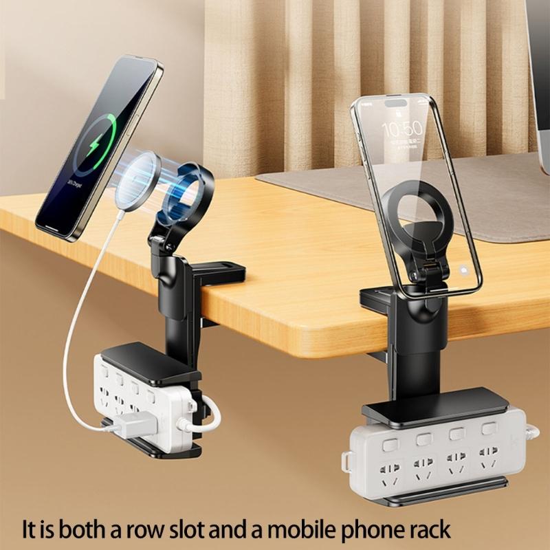 Kabel-Organizer mit Klebebefestigung unter dem Schreibtisch Sichere Befestigung für Steckdosenleisten Platzsparend Robustes PVC-Silikon-Design