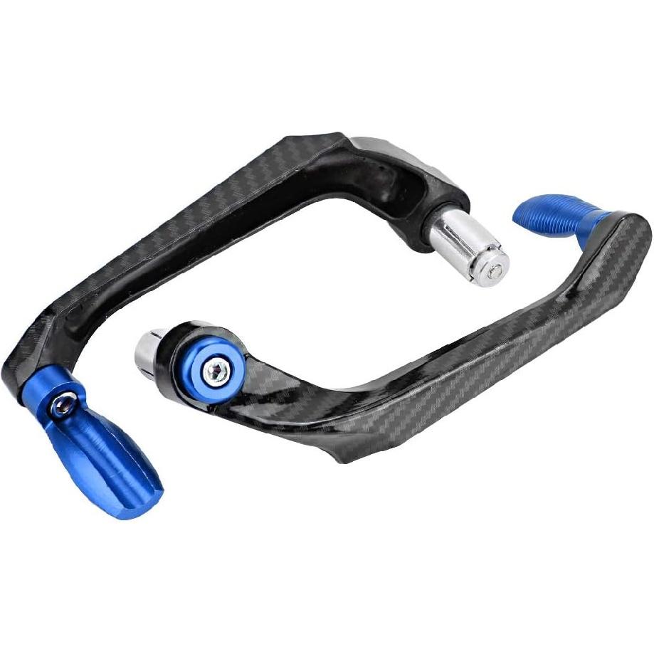 Motorcycle Lever Guards, 7/8 inch Universal Aluminum Alloy Motorcycle Handlebar Brake Protector (Blue)