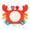 Kids White Noise Sound Machine with Baby Night Light Star Projector for Baby Sleepings Soother Crabs Plush Toy Gift