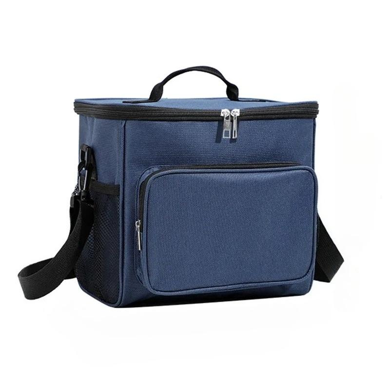 Outdoor Camping Lunch Bag Large Capacity Portable Picnic Bag Ice Pack Food Thermal Box Durable Waterproof  Adjustable Shoulder Strap Insulated Case