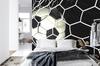 Photomural 3D Soccer Ball In Net Washable Fleece 254x184
