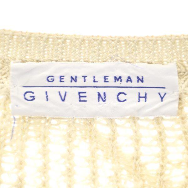 GIVENCHY Made in Italy Silk Blend Long sleeve knit sweater 50 beige Men's Used