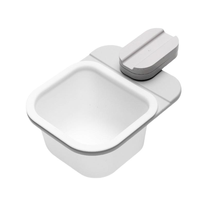 Black Rotating Desktop Waste Bin Feature Simple Open Close Mechanism Desk Waste Bin For Kitchen And Desk Organization