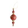 Christmas Tree Ball Ornament Gourd Shaped Bauble with Hook Rope Shiny Xmas Hanging Decoration for