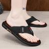 Infradito estive nuove casual leggere con suola spessa resistenti all'usura con faccia in pelle da spiaggia a pinza