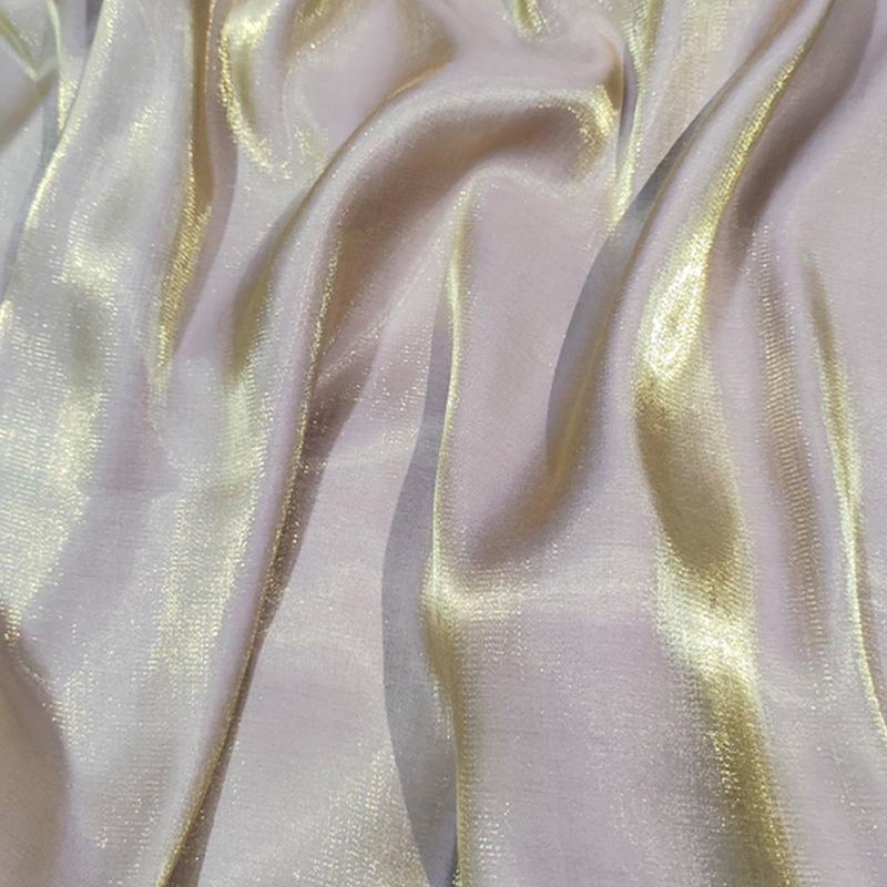 1M Glossy Silk Gradient Fabric Polyester Holographic Gradient Shiny Fabric For Diy Sewing Hanfu Dress Tablecloth Background