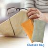 With Cloth Glasses Bag Women Sunglasses Storage Box Sunglasses, Portable Top Leather Glasses Case