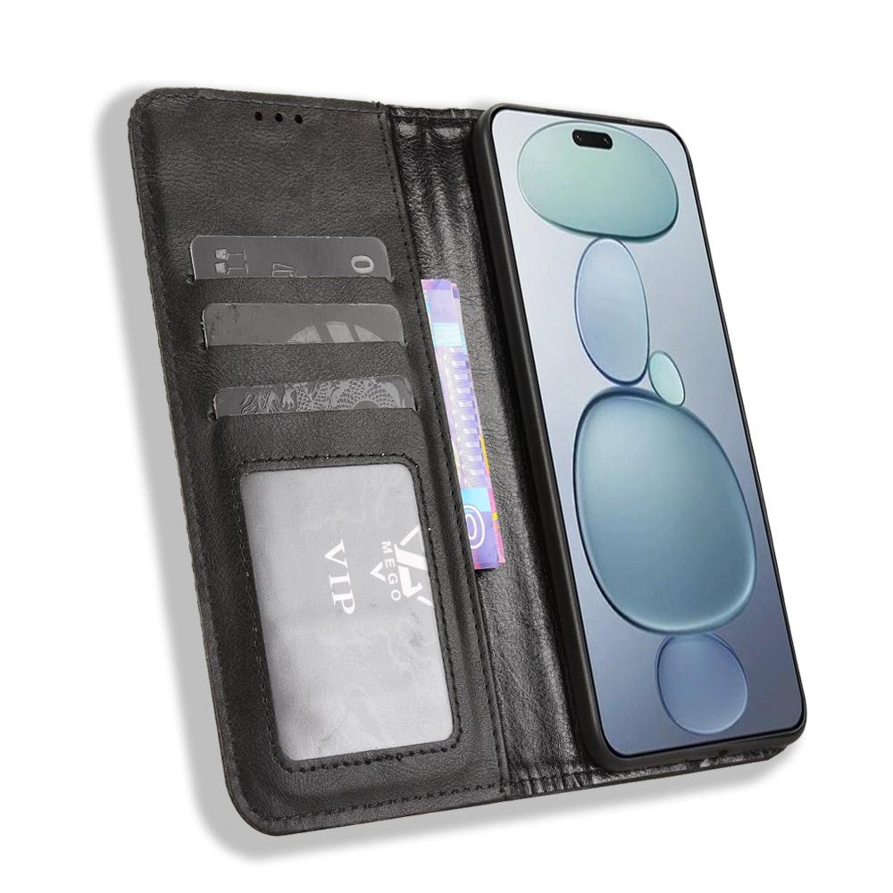 For Xiaomi Civi 5 Pro 5G Leather Case Wallet Stand Retro Texture Phone Cover