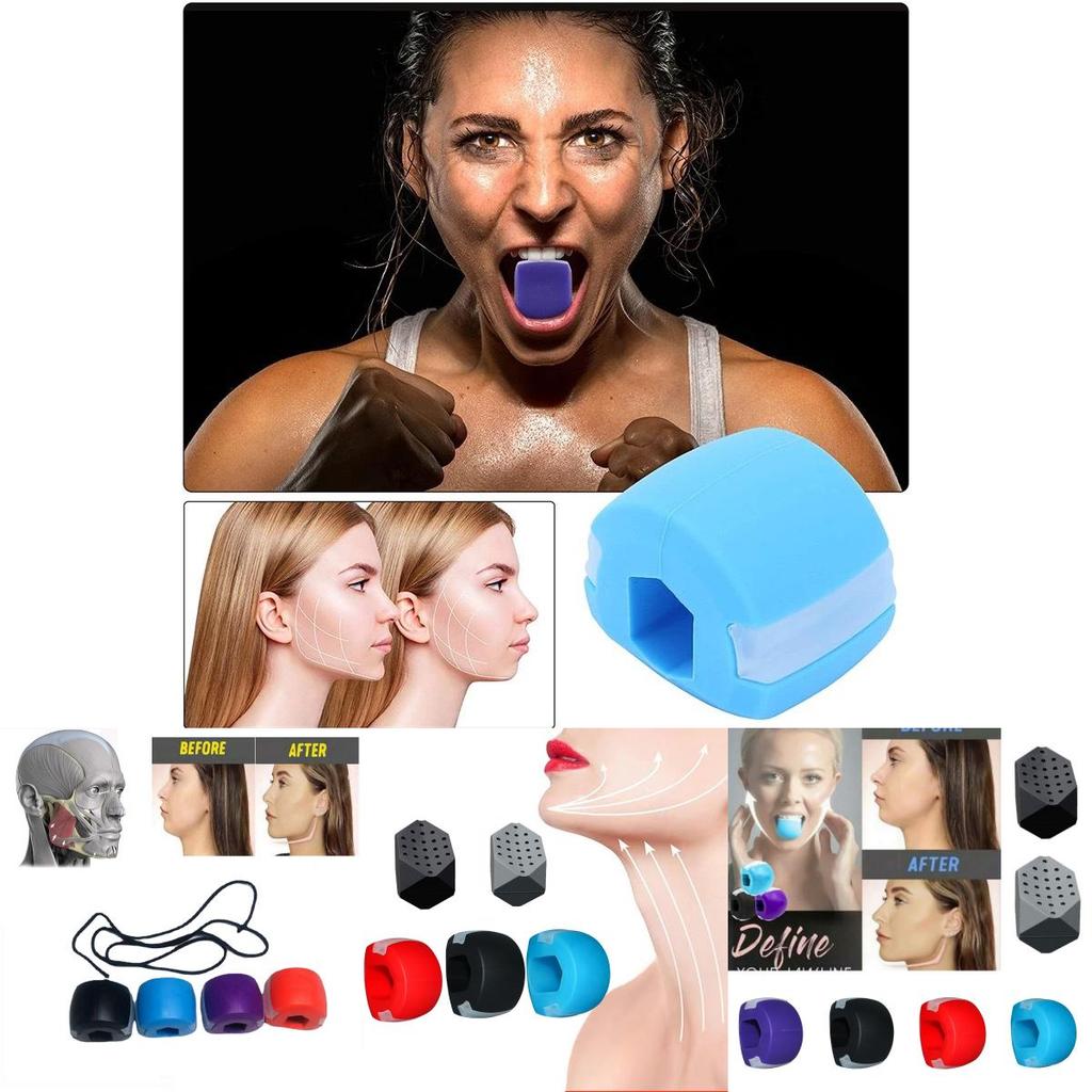 Silicone Jawline Toner Ball For Muscles And Fitness Training Black